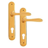 Ручки на планке OZCANLAR Selin Yale 85 сатин/золото